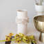 Ruffled Elegance Stoneware Vase