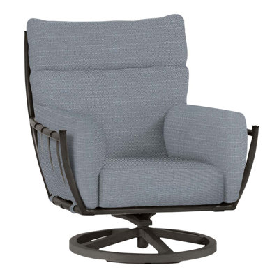 Chaise berçante pivotante en aluminium Majorca