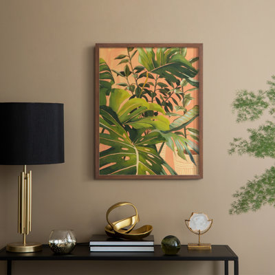 Golden Hour Greenery II, reproduction encadrée - bois massif