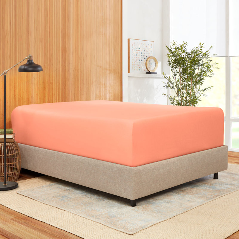 Premium Microfiber Fitted Sheet, Misty Rose, California King Fitted Sheet