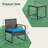 Ensembles de bistro de patio 3 pièces Beoll Ensembles de meubles d'extérieur en osier Ensemble de conversation moderne en rotin avec table basse pour cour et bistro-1095815202-1090548020