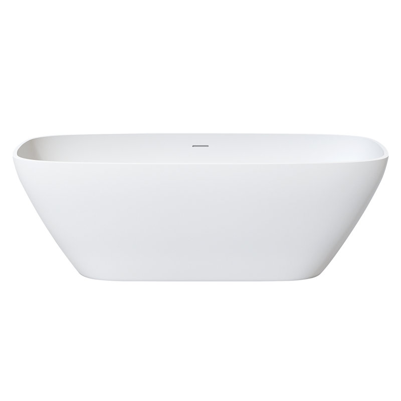 67" Premium Solid Surface Deep Soaking Bathtub