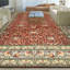 High-Quality Hand-Knotted Rust And Ivory Area Rug