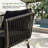 3 Pieces Patio Rattan Bistro Conversation Set, Outdoor All-Weather Wicker Furniture, Black-1271051749
