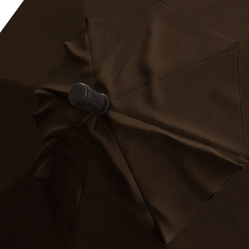 Parasol de marché en aluminium de 9 pieds Camry, Toile Sunbrella® brun baie