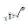Talis E Double Handle Deck Mounted Roman Tub Faucet Trim with Diverter and Handshower