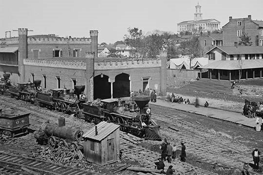 « civil war depot », reproduction de photo, 24 po x 36 po