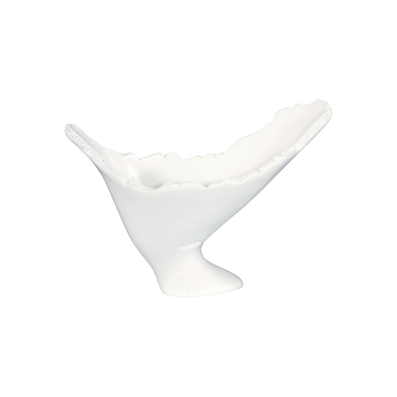 Burled Vase, White