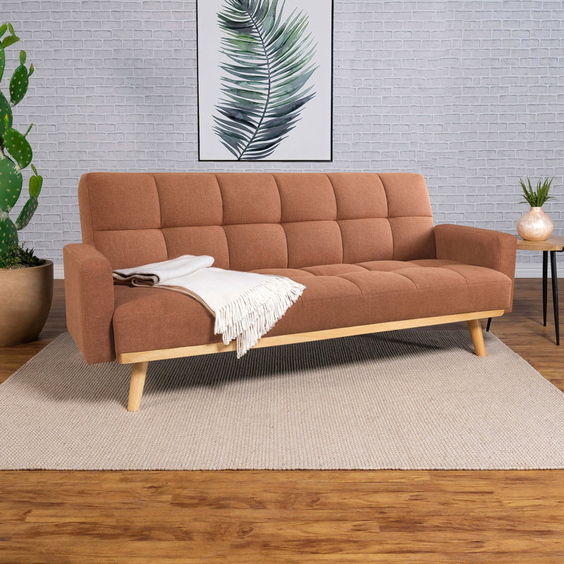 Canapé-lit convertible Square Arms, Orange