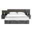Ensemble de chambre à coucher 4 pièces Jadaliz - Modern Volcano Oxide Grey-371267281