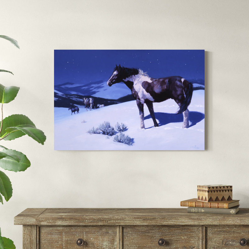 " Painted Night " Painting Print, 24" H x 36" W x 1.25" D