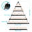 10 Packs Metal Nail Polish Storage Racks, 5 Tiers Wall-Mounted Triangular Display Rack Holds 600 Bottles Cosmetic Display Cases & Lipstick Perfume Display Rack for Home Spas Salons (Black)