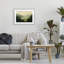 «Through The Haze Landscape», reproduction d'art sous verre encadrée par Petal Prints Design-2090941946-2090941828