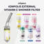 [Mer Morte] Filtre de douche externe Vitamine C Ionpolis pour la neutralisation du pH avec gel à haute concentration en Vitamine C