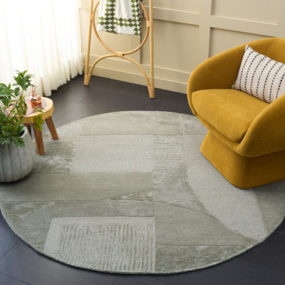 Fifth Avenue Hand Tufted Viscose,Wool, Cotton Geometric Indoor Rug