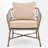 Noralf Acacia Wicker 4 - Person Patio Conversation Set with Cushions