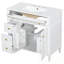 Meuble-lavabo avec lavabo, 3 tiroirs et 2 portes à fermeture en douceur-103317097