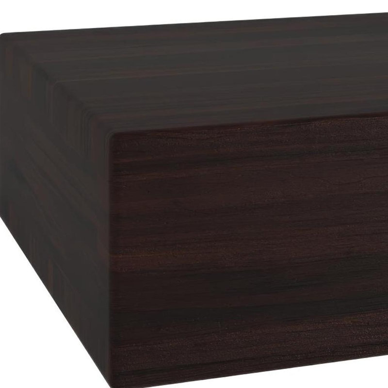 Tablette flottante 12 "en bois massif espresso