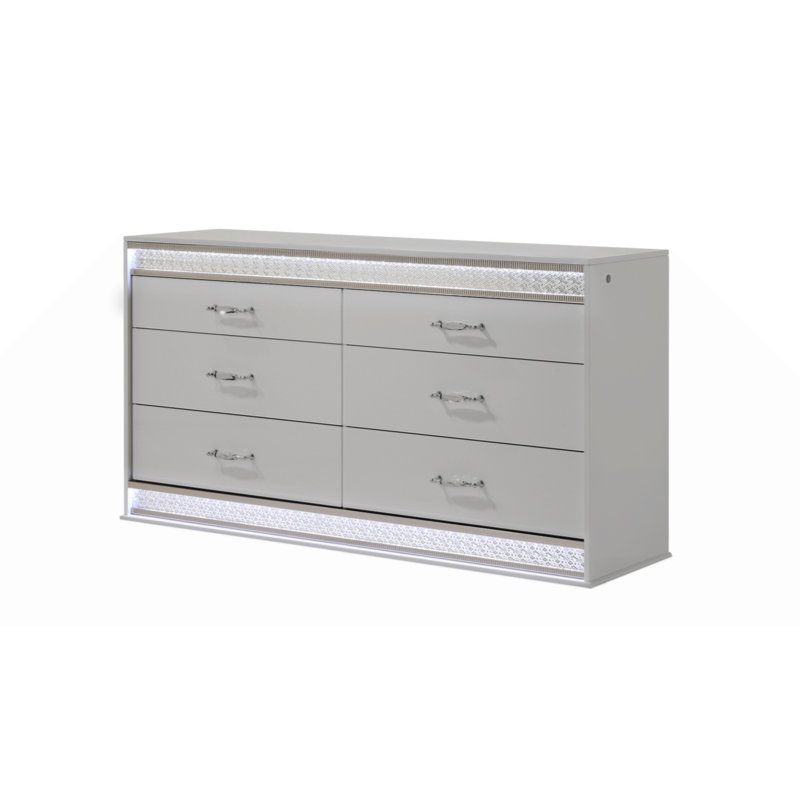 Commode 6 tiroirs Glam