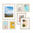 Metal Rectangular Picture Frame - Set of 7 with Mat-50103464