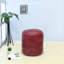 POUF EN CUIR FABRIQUÉ À LA MAIN ÉCONOMIQUE ET ÉPUISÉ - Conception uni uni, cuir de buffle Genunie, rembourrage en coton recyclé, assise pour le salon, la salle d'étude, le patio et le bureau-491520572-491520569-491520573