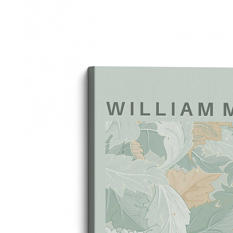 «Soft Green Acanthus» par William Morris, reproduction sur toile , H 18 po x l 12 po x P 1,25 po, Toile tendue