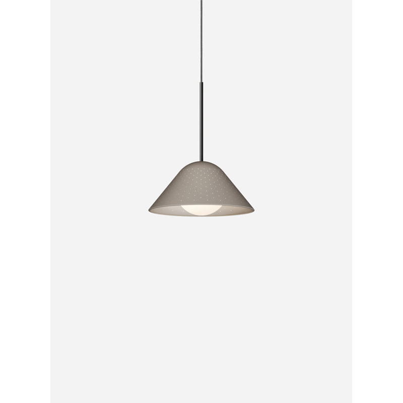 Bola Bell, 114.4" H x 11.7" W x 11.7" D, Taupe, Black