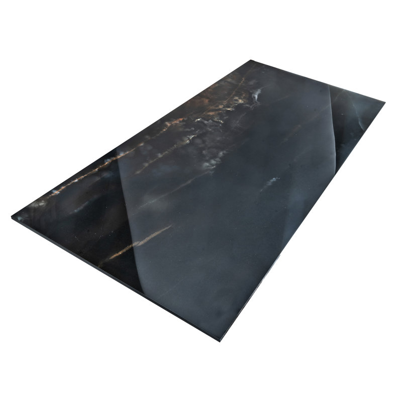Splendor 24'' W x 48'' L Porcelain Singular Tile, Black