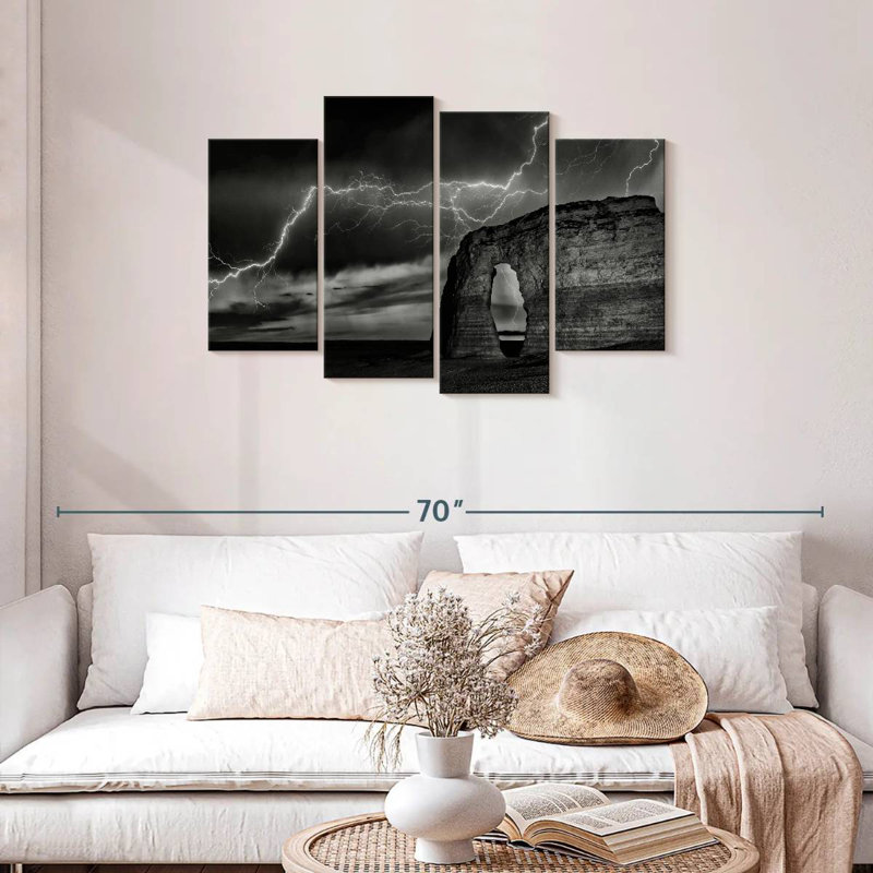 Alvord BW Lightning At MR, 27" H x 43" W