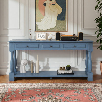 63" Wide Buffet Table with Shelf