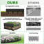 Bordure de jardin en métal pour jardin, cour, allée, sentier, décoration extérieure rustique, bordure de bordure de jardin-126643168