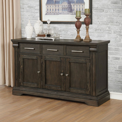 Mobilier de salle à manger de style contemporain en bois massif avec tiroirs de rangement 1 pièce Contemporary Espresso