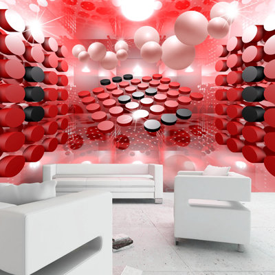 Playing in Red and Black Wallpaper