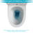 Dual Flush Ceramic Toilet With Material And User- Flushing System Smooth Glaze Function For Water Saving