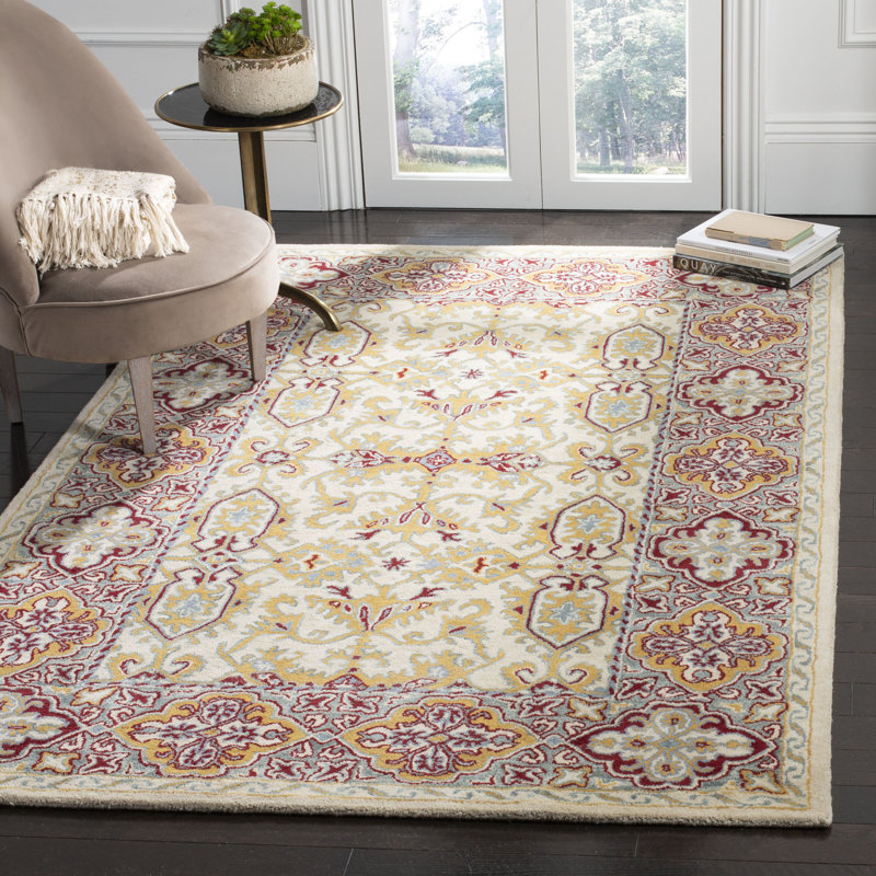 Wahcheechee Hand Tufted Wool Oriental Rug, Rectangle 6' x 9'