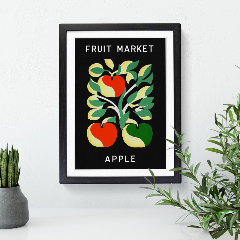 Apple Fruit Market Exhibition Vol.2 - Framed Print, 46cm H x 34cm W x 2cm D