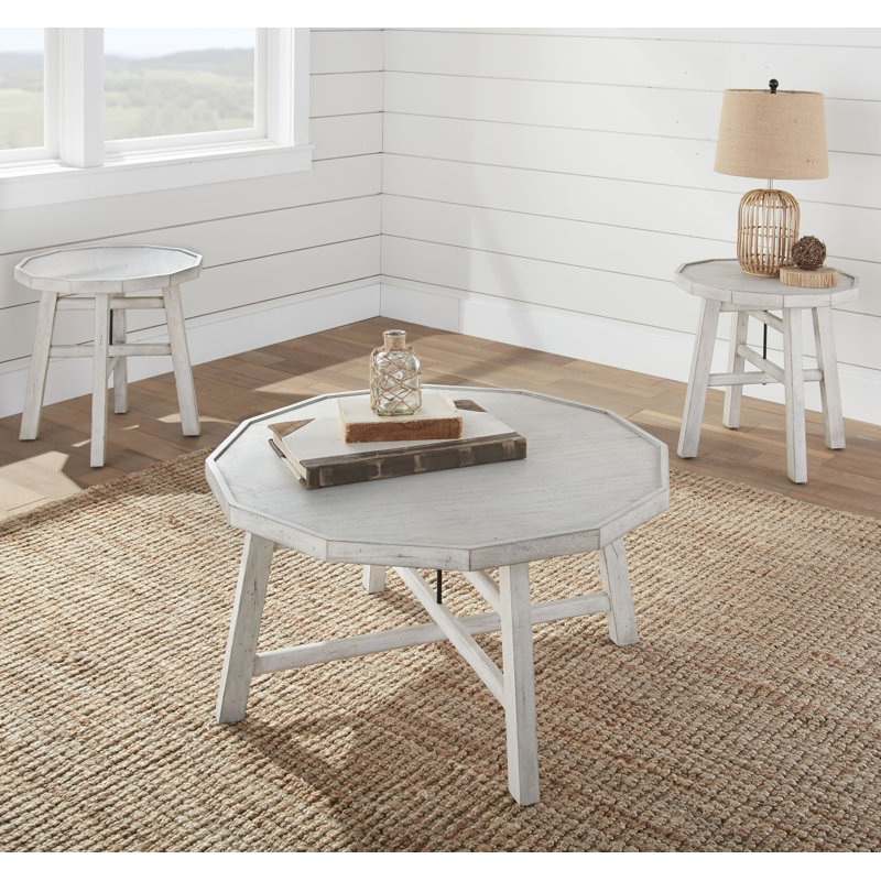 Sconset Coffee Table, Weathered White
