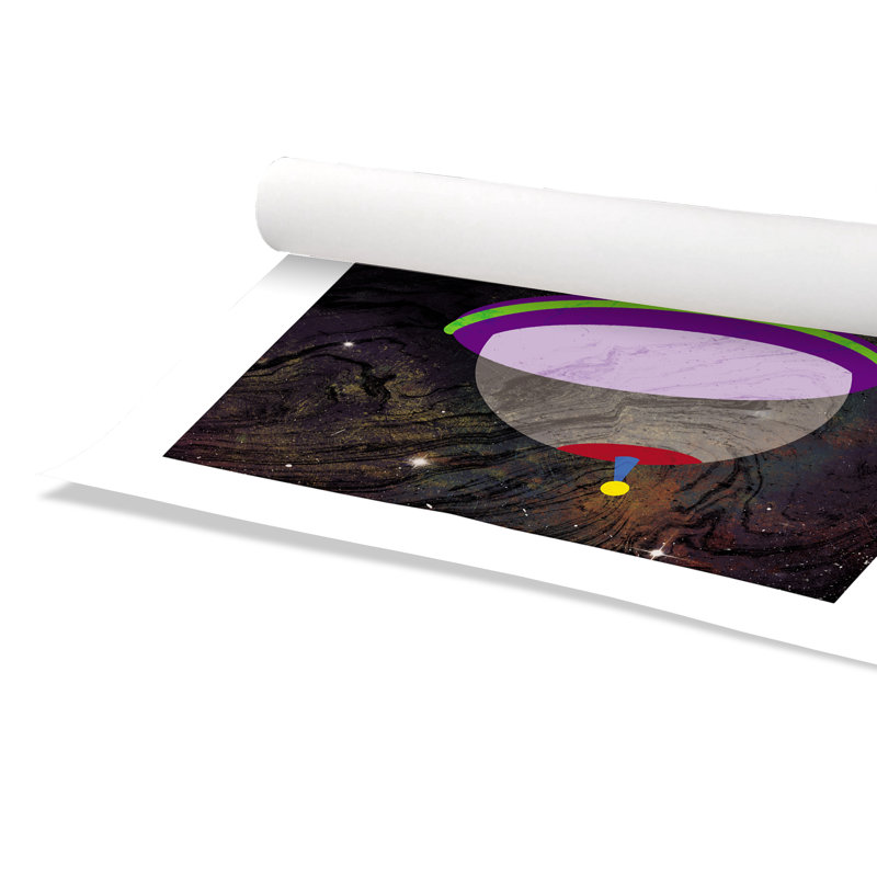 Impression sur papier roulée «Spaceship Adventure Three», H 20 po x l 20 po x P 1 po, Papier
