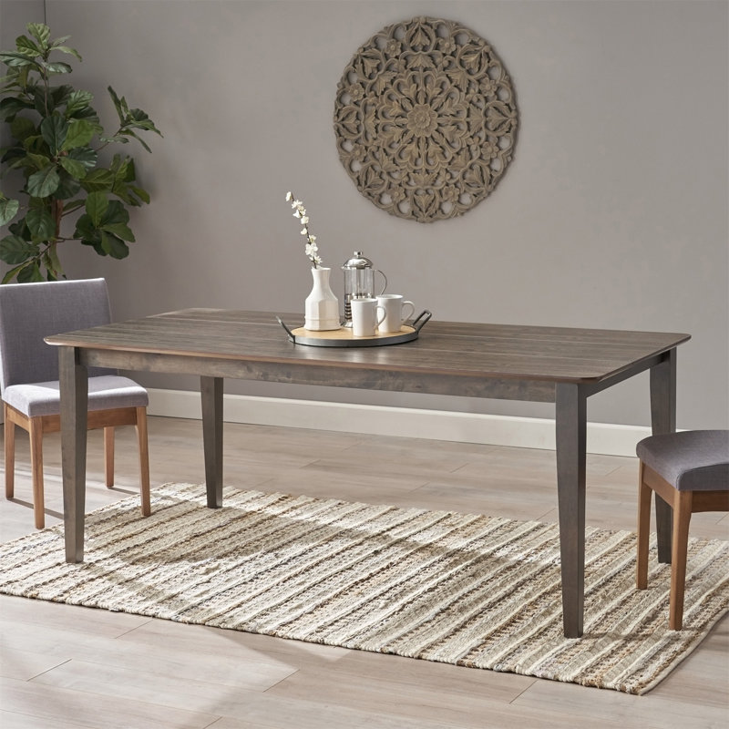 Caysen Anastassios Rectangular Farmhouse Dining Table,dinning table,dining room table, Gray