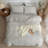 LIFETOWN Striped Duvet Cover Set,3 Pcs Breathable Durable 100% Washed Cotton Comforter Cover for All Seasons, Chic Linen Like Textured Bedding Set.-114652716-114652715