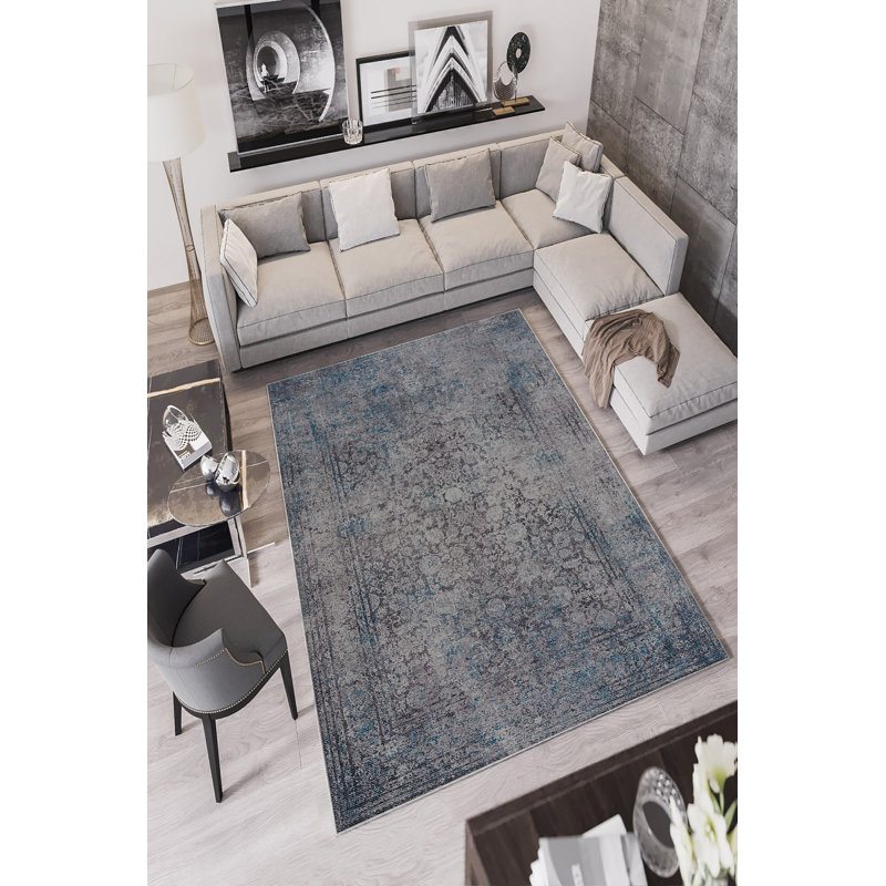 Eco-Friendly Hall Carpet, 100% Polyester, 39.4 x 59.1 inches | Antibacterial, Non-Slip PVC Dot Underside, 650 g/m² | Machine Washable, Digital Print, Low Pile Height 0.2 inches | Perfect for Living Room & Entryway Decor