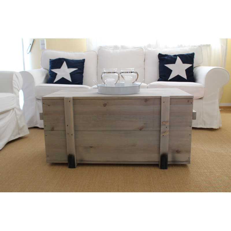 Coby Solid Wood Coffee Table, 46cm H x 98cm W x 55cm D