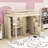 Full Size Loft Bed with Desk and Staircase,Shelves-2022370846