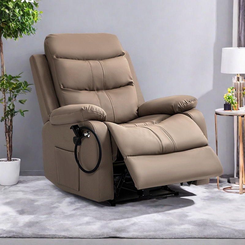 Fauteuils inclinables confortables en similicuir Living Room, Café