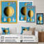 Jour et nuit en or et bleu - reproduction sur toile-87383189-87383190