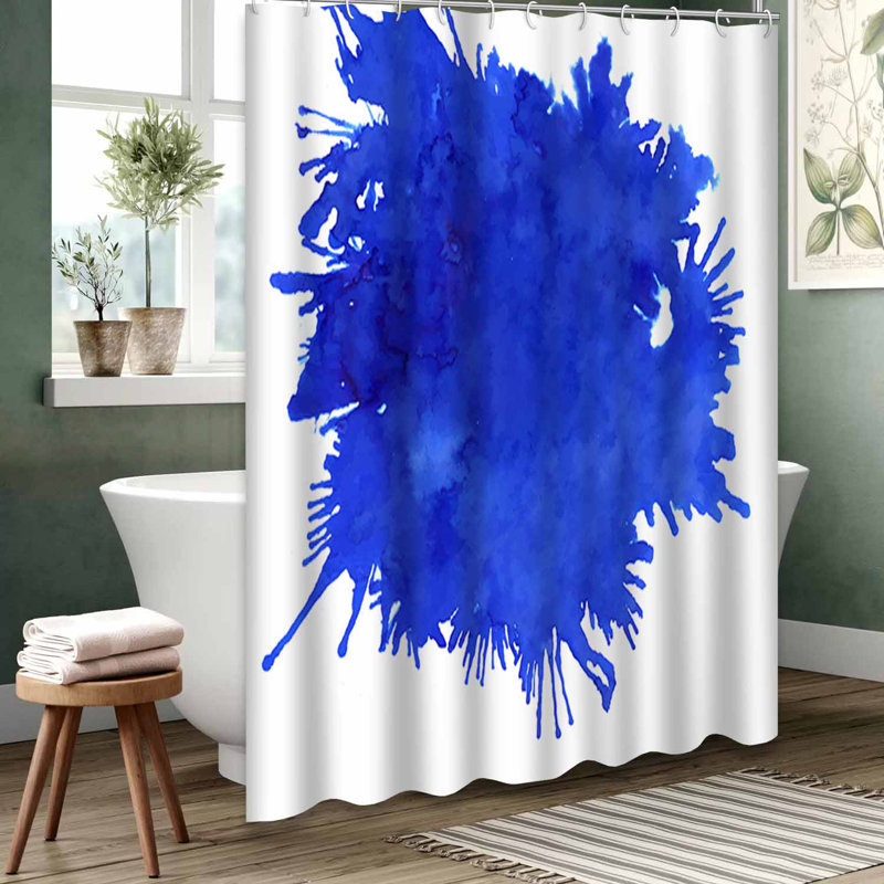 Rideau de douche rouge imperméable, rideaux de douche pour la salle de bain avec 12 crochets, L 72 po x l 72 po