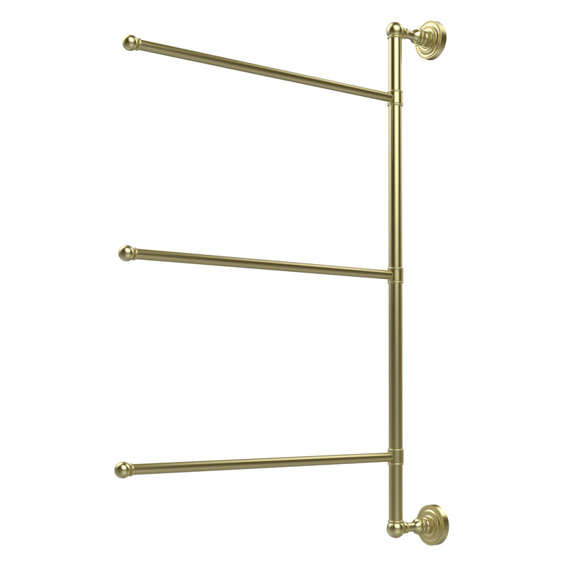 Marchmont Towel Rack, Satin Brass