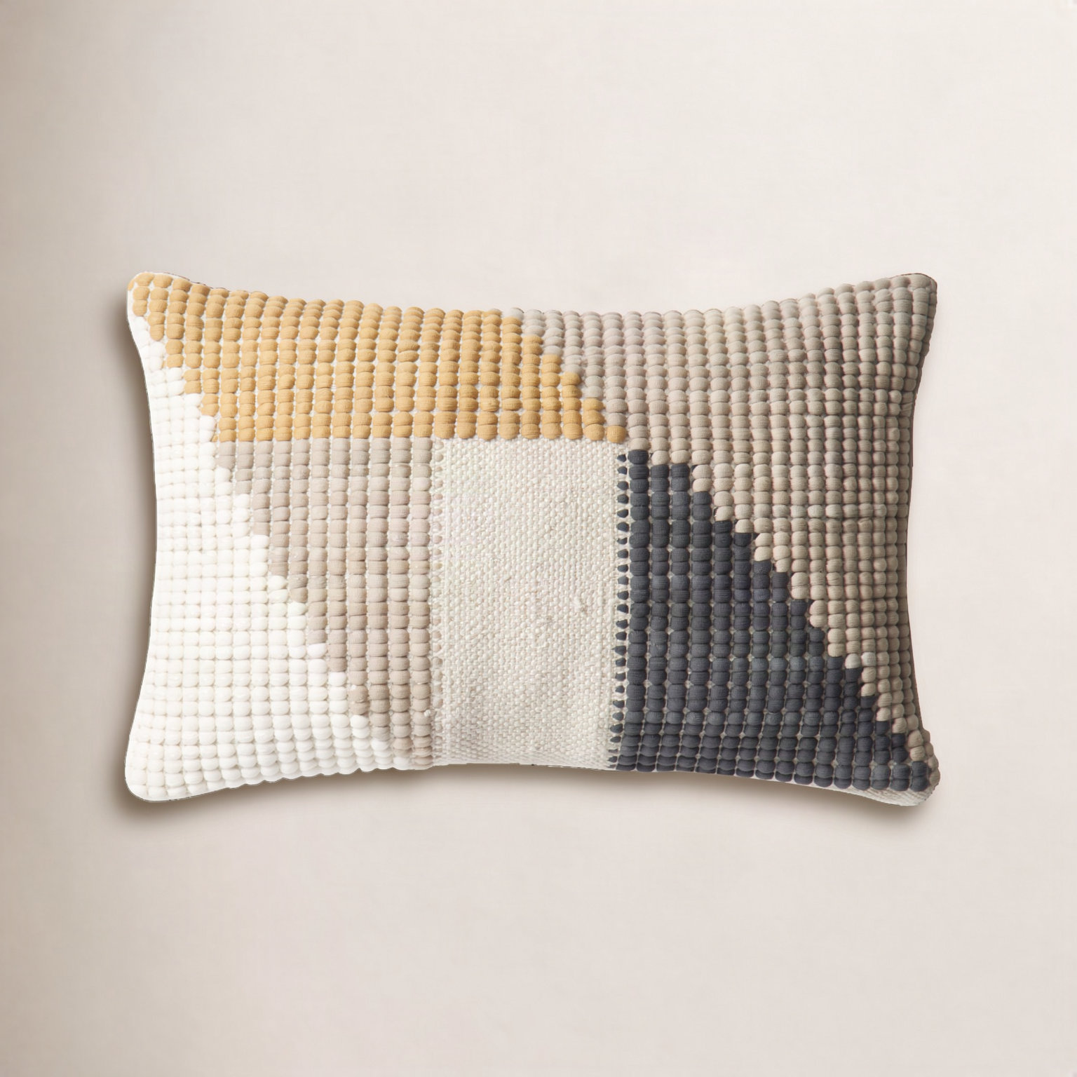 Jazelle 21" x 13" Embroidered Throw Pillow, Polyester/PolyFill