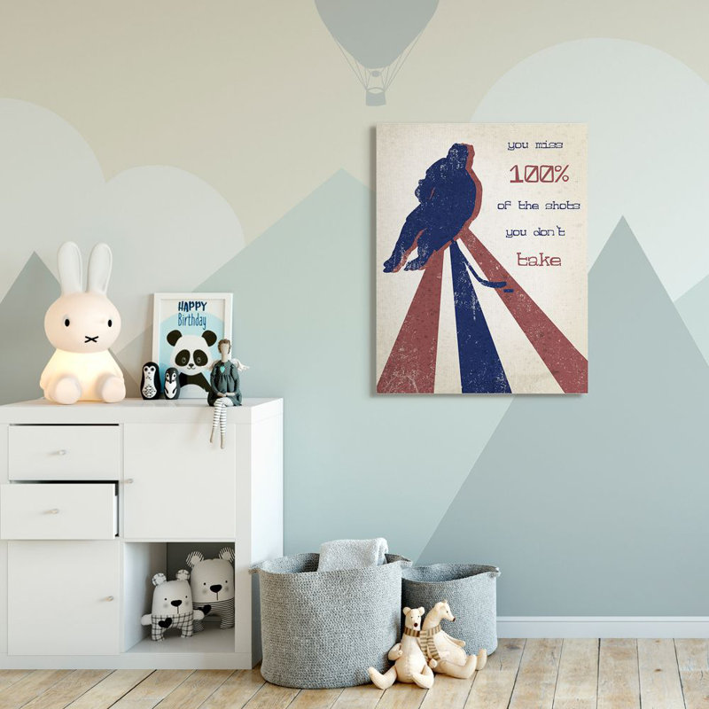 Décoration murale pour enfants Feldman, Toile tendue, H 48 po x l 36 po x P 1,5 po