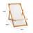 Solid Eucalyptus Wood Folding Deck Chair